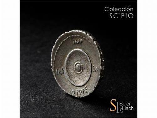 IMPERIO ROMANO. Denario. Acuñada el 27 a.C. AUGUSTO. Anv.: C