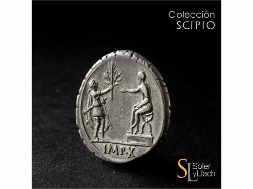 IMPERIO ROMANO. Denario. Acuñada el 15-13 a.C. AUGUSTO. LUGD