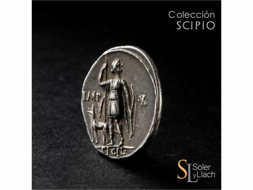 IMPERIO ROMANO. Denario. Acuñada el 15-13 a.C. AUGUSTO. LUGD