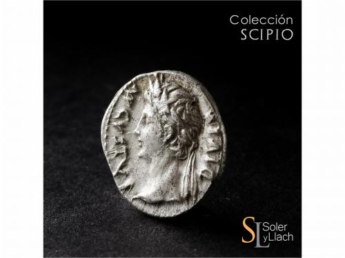 IMPERIO ROMANO. Denario. Acuñada el 11-10 a.C. AUGUSTO. LUGD