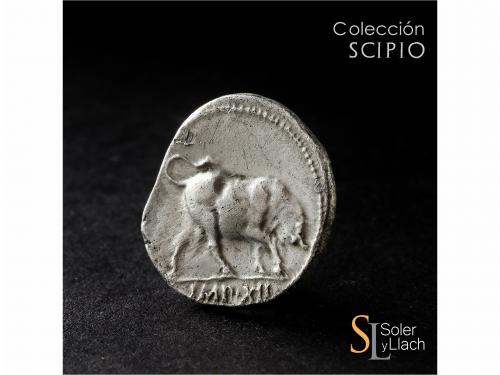 IMPERIO ROMANO. Denario. Acuñada el 11-10 a.C. AUGUSTO. LUGD