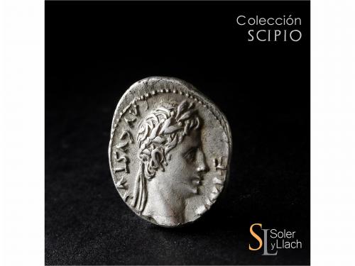 IMPERIO ROMANO. Denario. Acuñada el 11-10 a.C. AUGUSTO. LUGD