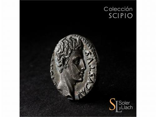 IMPERIO ROMANO. Denario. Acuñada el 19 a.C. AUGUSTO. COLONIA