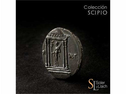 IMPERIO ROMANO. Denario. Acuñada el 19 a.C. AUGUSTO. COLONIA