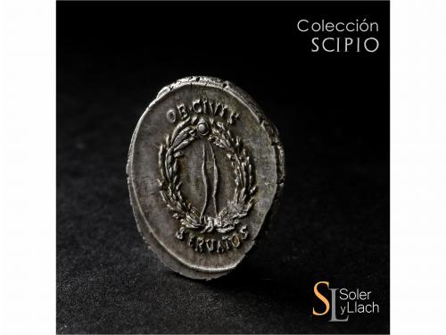 IMPERIO ROMANO. Denario. Acuñada el 19 a.C. AUGUSTO. COLONIA