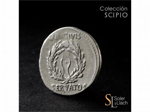 IMPERIO ROMANO. Denario. Acuñada el 19-18 a.C. AUGUSTO. CAES