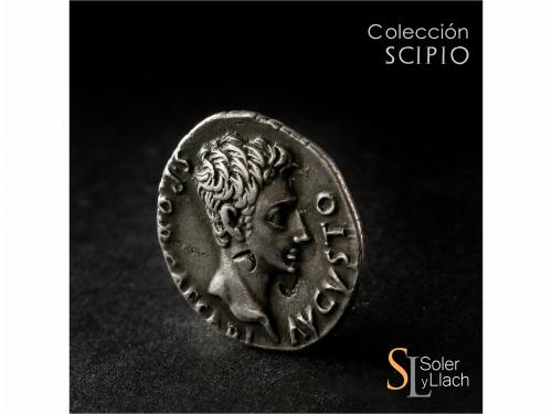 IMPERIO ROMANO. Denario. Acuñada el 18-16 a.C. AUGUSTO. COLO