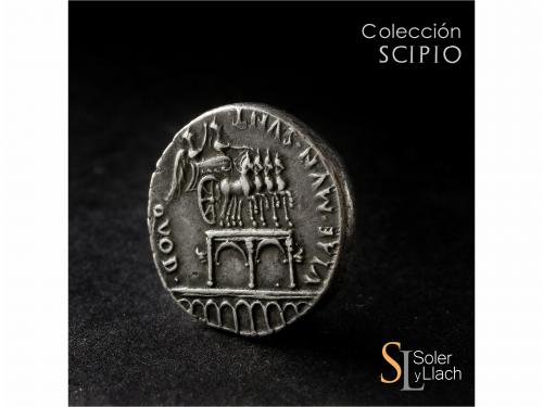 IMPERIO ROMANO. Denario. Acuñada el 18-16 a.C. AUGUSTO. COLO