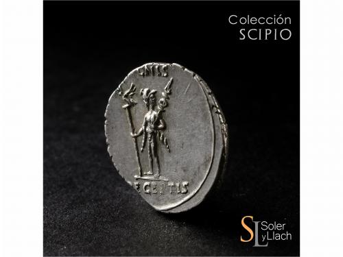 IMPERIO ROMANO. Denario. Acuñada el 19 a.C. AUGUSTO. COLONIA