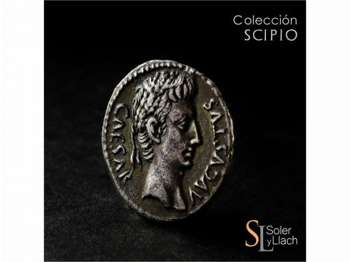 IMPERIO ROMANO. Denario. Acuñada el 19-18 a.C. AUGUSTO. CAES