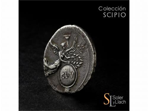 IMPERIO ROMANO. Denario. Acuñada el 19-18 a.C. AUGUSTO. CAES