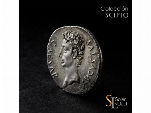 IMPERIO ROMANO. Denario. Acuñada el 19-18 a.C. AUGUSTO. CAES