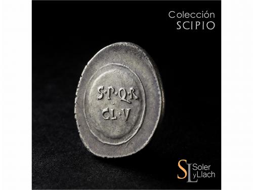 IMPERIO ROMANO. Denario. Acuñada el 19-18 a.C. AUGUSTO. CAES