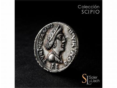 IMPERIO ROMANO. Denario. Acuñada el 19 a.C. AUGUSTO. P. Petr