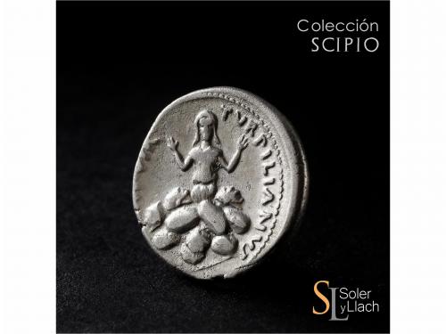 IMPERIO ROMANO. Denario. Acuñada el 18 a.C. AUGUSTO. P. Petr