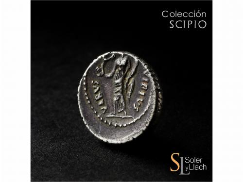 IMPERIO ROMANO. Denario. Acuñada el 42 a.C. OCTAVIO. C. Vibi