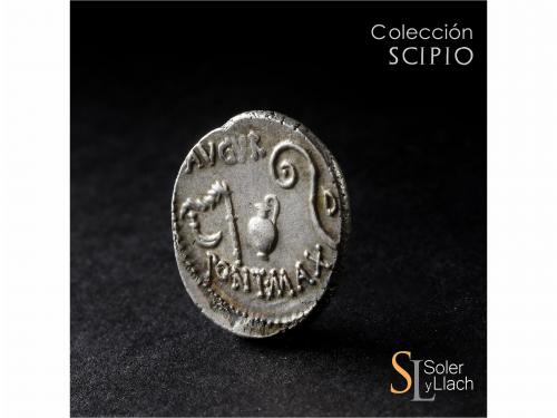 IMPERIO ROMANO. Denario. Acuñada el 46 a.C. JULIO CÉSAR. ÁFR