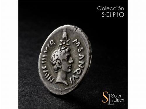 IMPERIO ROMANO. Denario. Acuñada el 17 a.C. JULIO CÉSAR. M. 