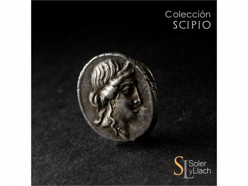 IMPERIO ROMANO. Denario. Acuñada el 47-46 a.C. JULIO CÉSAR. 