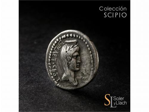 IMPERIO ROMANO. Denario. Acuñada el 43-42 a.C. BRUTO. L. Pla