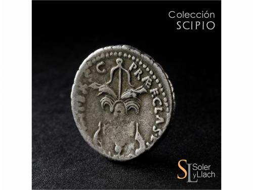 IMPERIO ROMANO. Denario. Acuñada el 42-40 a.C. SEXTO POMPEYO