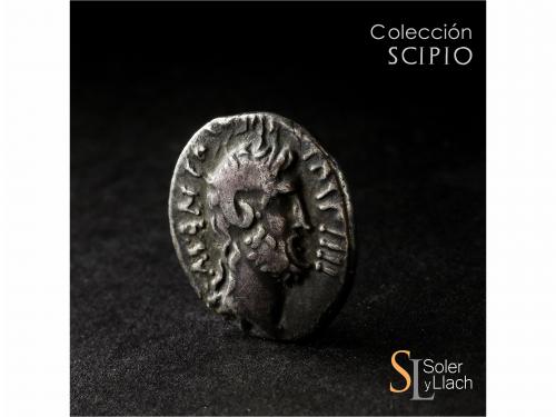 IMPERIO ROMANO. Denario. Acuñada el 31 a.C. MARCO ANTONIO. L