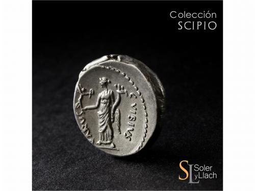 IMPERIO ROMANO. Denario. Acuñada el 42 a.C. MARCO ANTONIO. C