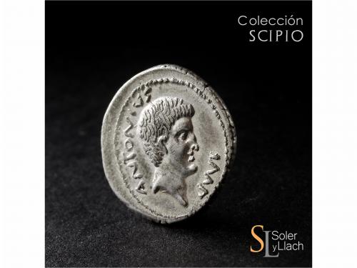 IMPERIO ROMANO. Denario. Acuñada el 39 a.C. MARCO ANTONIO. G
