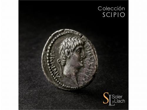 IMPERIO ROMANO. Denario. Acuñada el 40 a.C. MARCO ANTONIO. C