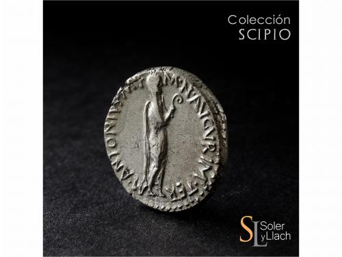 IMPERIO ROMANO. Denario. Acuñada el 38 a.C. MARCO ANTONIO. C