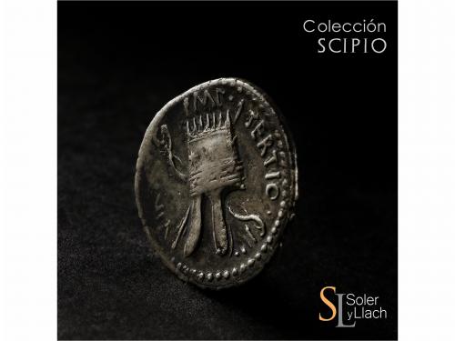 IMPERIO ROMANO. Denario. Acuñada el 36 a.C. MARCO ANTONIO. C