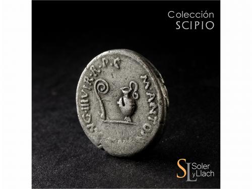 IMPERIO ROMANO. Denario. Acuñada el 40 a.C. MARCO ANTONIO. L