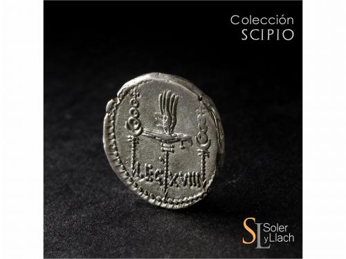 IMPERIO ROMANO. Denario. Acuñada el 32-31 a.C. MARCO ANTONIO