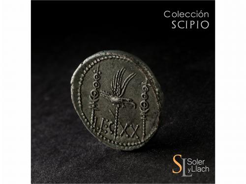 IMPERIO ROMANO. Denario. Acuñada el 32-31 a.C. MARCO ANTONIO