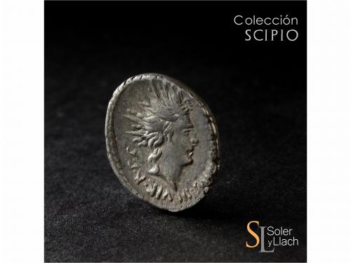 IMPERIO ROMANO. Denario. Acuñada el 42 a.C. MARCO ANTONIO. C