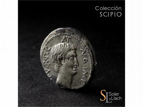 IMPERIO ROMANO. Denario. Acuñada el 41 a.C. MARCO ANTONIO. C