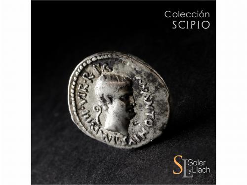 IMPERIO ROMANO. Denario. Acuñada el 41 a.C. MARCO ANTONIO. C