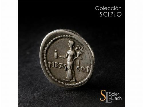 IMPERIO ROMANO. Denario. Acuñada el 41 a.C. MARCO ANTONIO. C