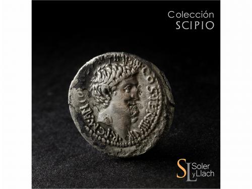 IMPERIO ROMANO. Denario. Acuñada el 31 a.C. MARCO ANTONIO. D