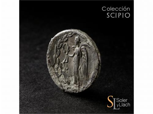 IMPERIO ROMANO. Denario. Acuñada el 31 a.C. MARCO ANTONIO. D