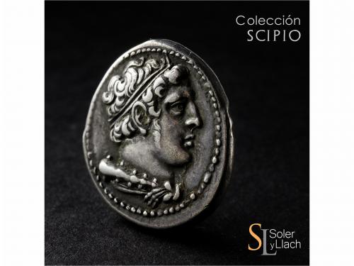 REPÚBLICA ROMANA. Didracma. Acuñada el 270-265 a.C. ANÓNIMO.