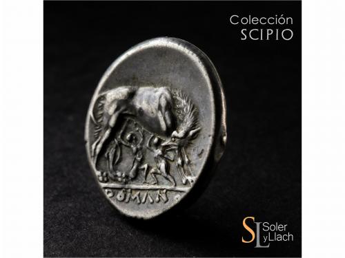 REPÚBLICA ROMANA. Didracma. Acuñada el 270-265 a.C. ANÓNIMO.