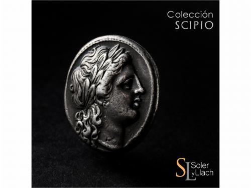 REPÚBLICA ROMANA. Didracma. Acuñada el 235-230 a.C. ANÓNIMO.