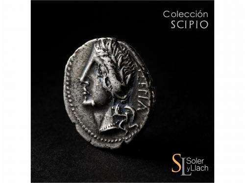 REPÚBLICA ROMANA. Denario. Acuñada el 89 a.C. GUERRA SOCIAL.