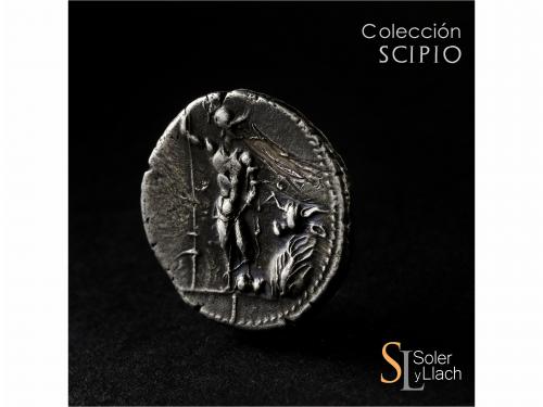 REPÚBLICA ROMANA. Denario. Acuñada el 89 a.C. GUERRA SOCIAL.