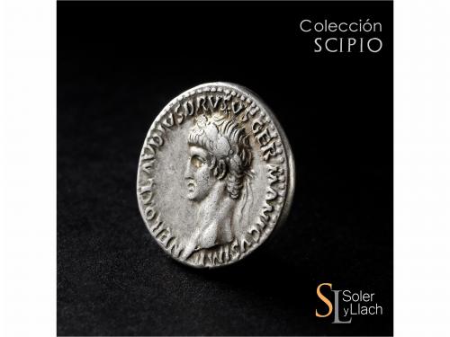 IMPERIO ROMANO. Denario. Acuñada el 41-42 d.C. NERÓN CLAUDIO