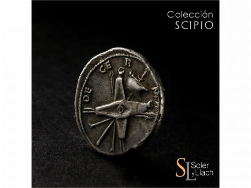 IMPERIO ROMANO. Denario. Acuñada el 41-42 d.C. NERÓN CLAUDIO