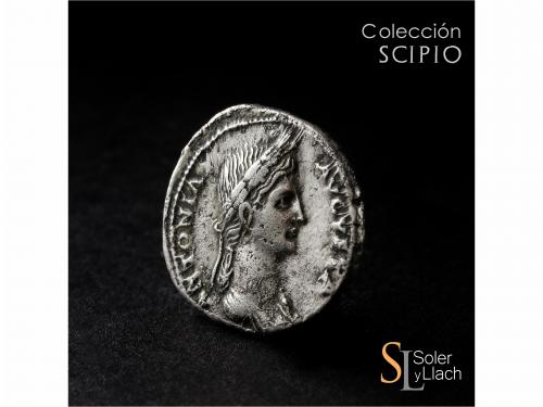 IMPERIO ROMANO. Denario. Acuñada el 41-54 d.C. ANTONIA. Anv.