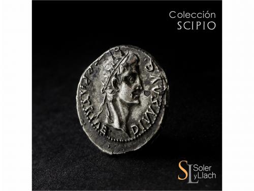 IMPERIO ROMANO. Denario. Acuñada el 37 d.C. CALÍGULA y AUGUS