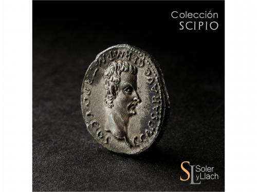 IMPERIO ROMANO. Denario. Acuñada el 37 d.C. CALÍGULA y AUGUS